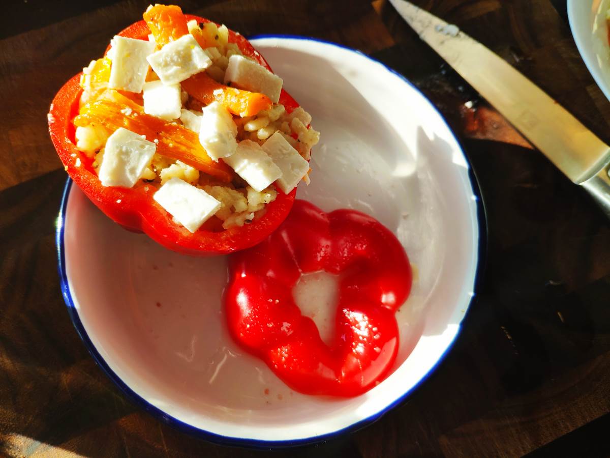 Stuffed red pepper