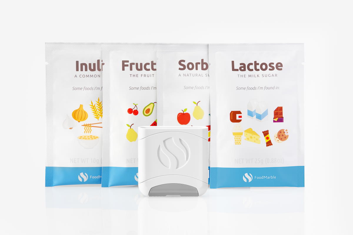 FoodMarble AIRE and FODMAP sachets